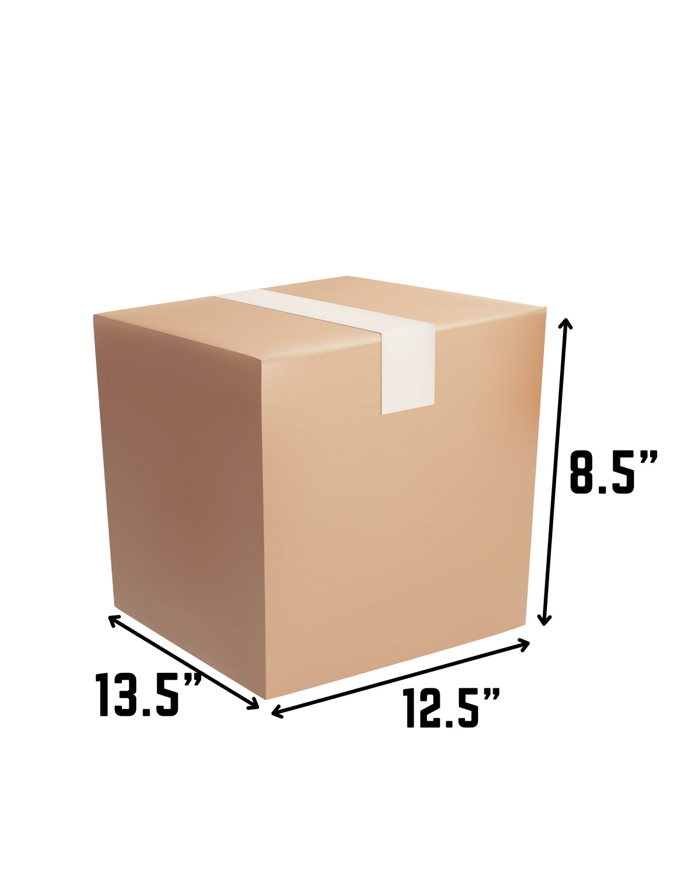 Approx. 1 cube used box L13.5" x W12.5" x H8.5"
