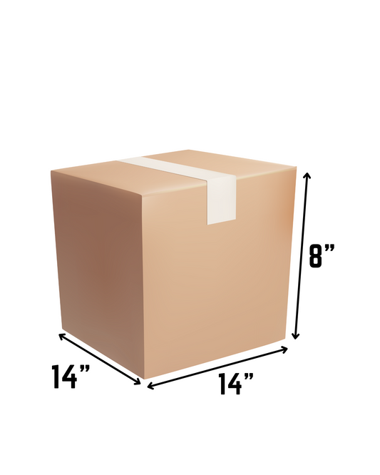 Approx 1.5 cube New Box (14LX14WX8H)