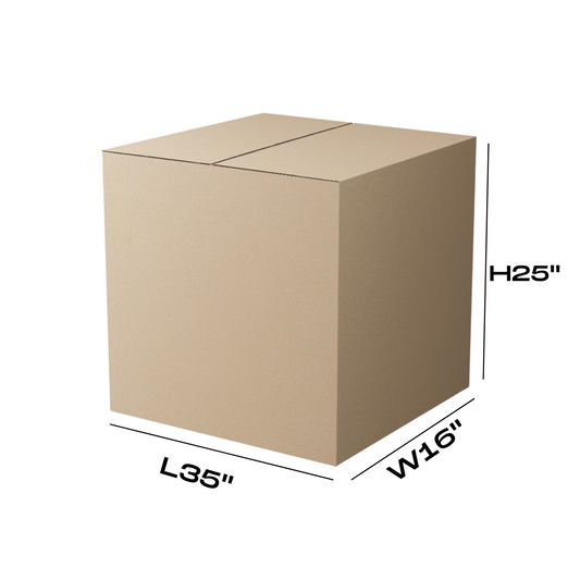 Approx. 8 cube L35" x W16"x H25" Used Box