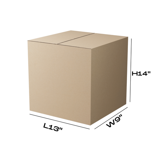 1.6 cube box L13 x W9 x H14 Used Box